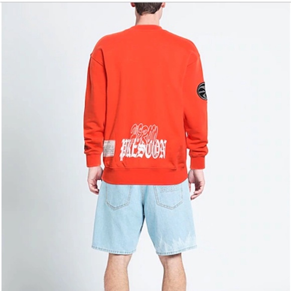 Heron Preston Flaming Skull Crewneck Size: M - Picture 11 of 12